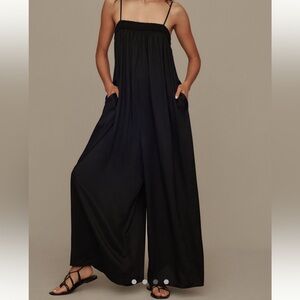Maeve waistless wide leg jumpsuit